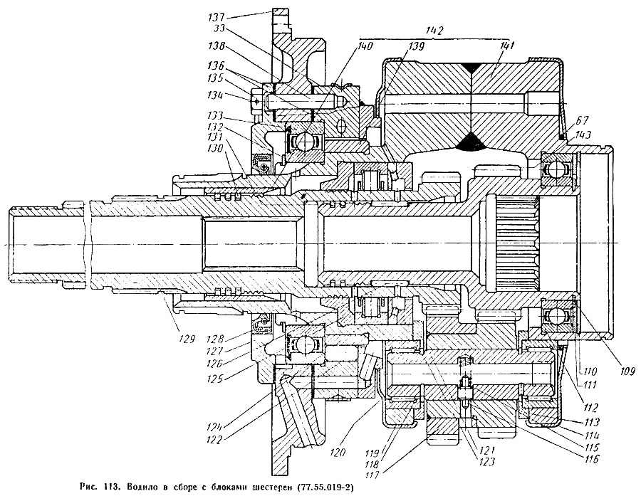 Трактор ДТ-75М - Водило в сборе с блоком шестерен (77.55.019-2)